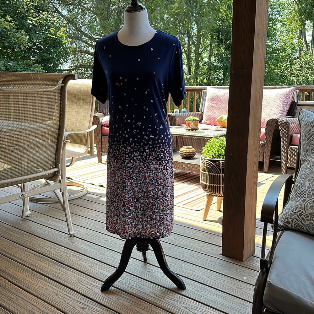 Michael Kors Ombre bloom dress VGU plus size OX